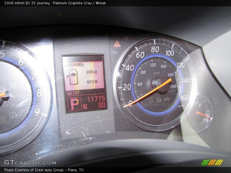 Platinum Graphite Gray / Wheat 2008 Infiniti EX 35 Journey