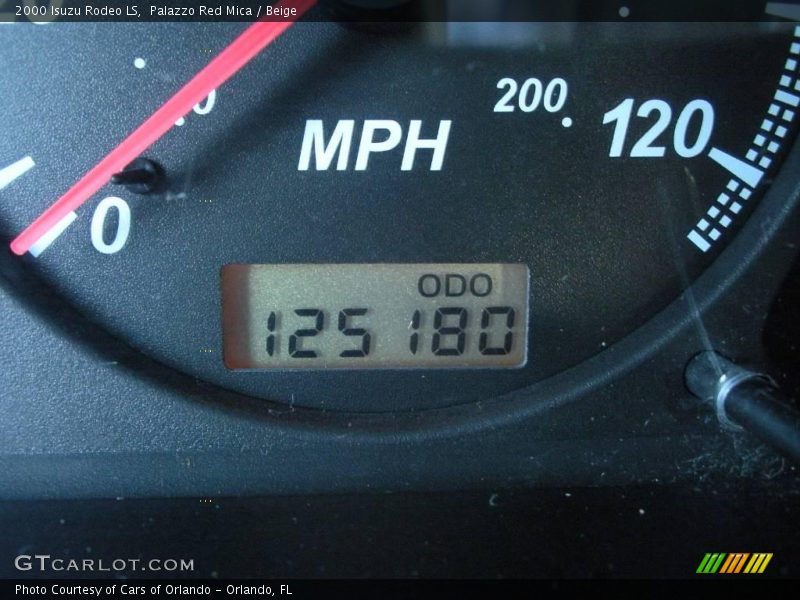 Palazzo Red Mica / Beige 2000 Isuzu Rodeo LS