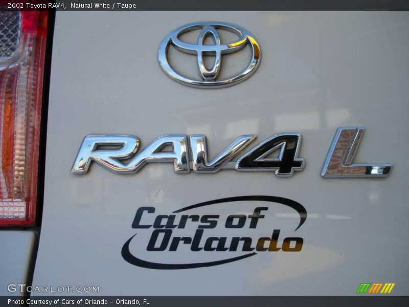 Natural White / Taupe 2002 Toyota RAV4