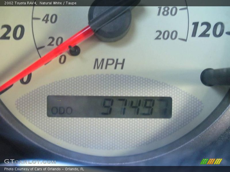 Natural White / Taupe 2002 Toyota RAV4
