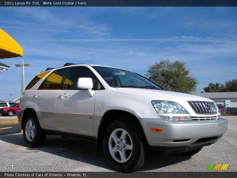 White Gold Crystal / Ivory 2001 Lexus RX 300