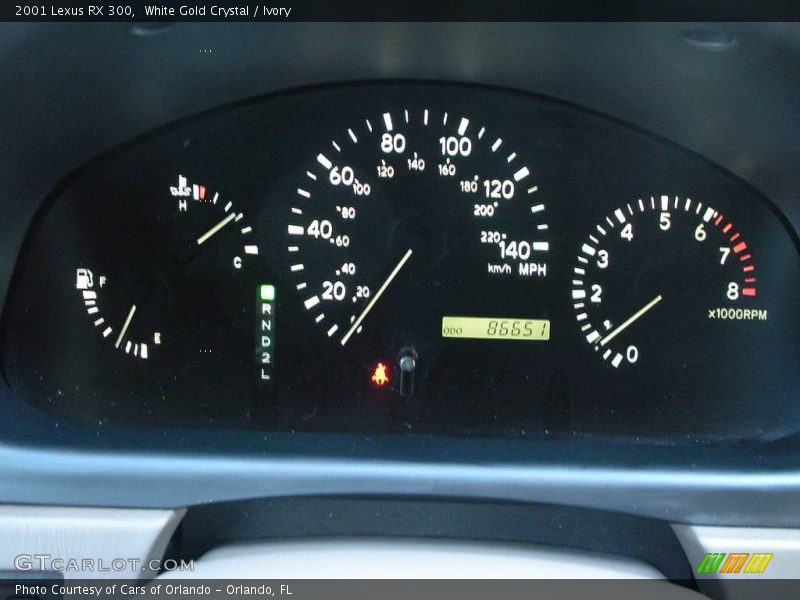 White Gold Crystal / Ivory 2001 Lexus RX 300