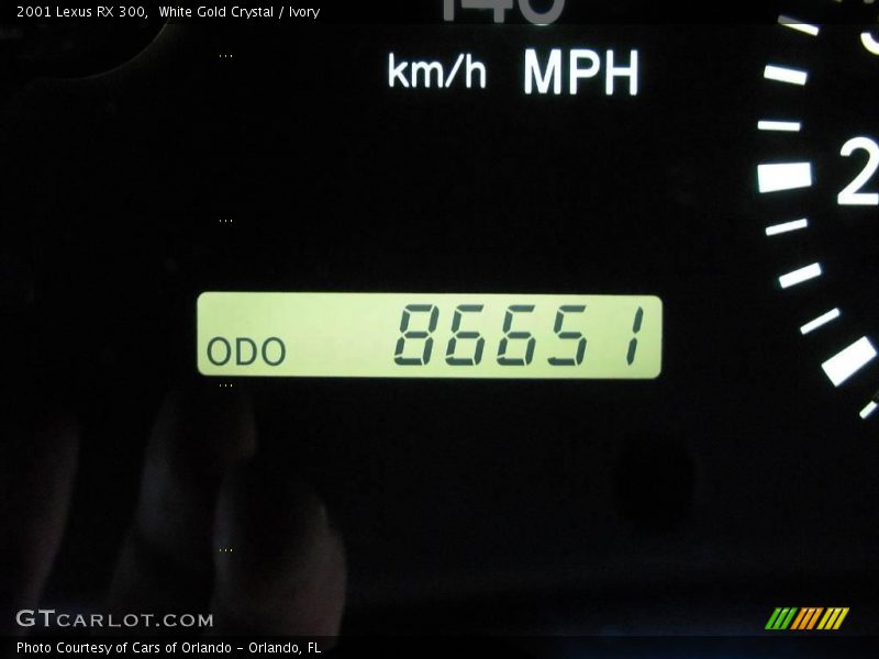 White Gold Crystal / Ivory 2001 Lexus RX 300