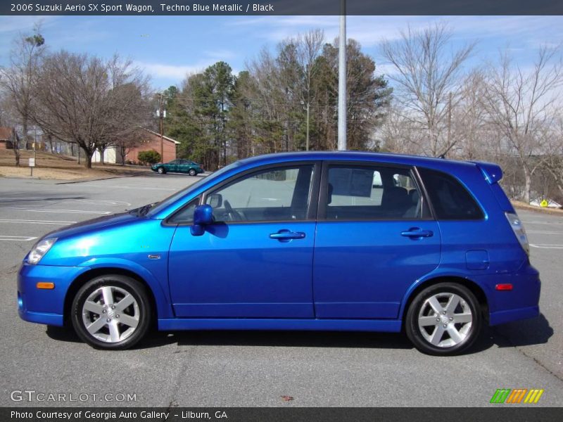 Techno Blue Metallic / Black 2006 Suzuki Aerio SX Sport Wagon