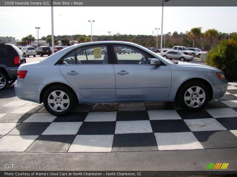 Silver Blue / Beige 2008 Hyundai Sonata GLS