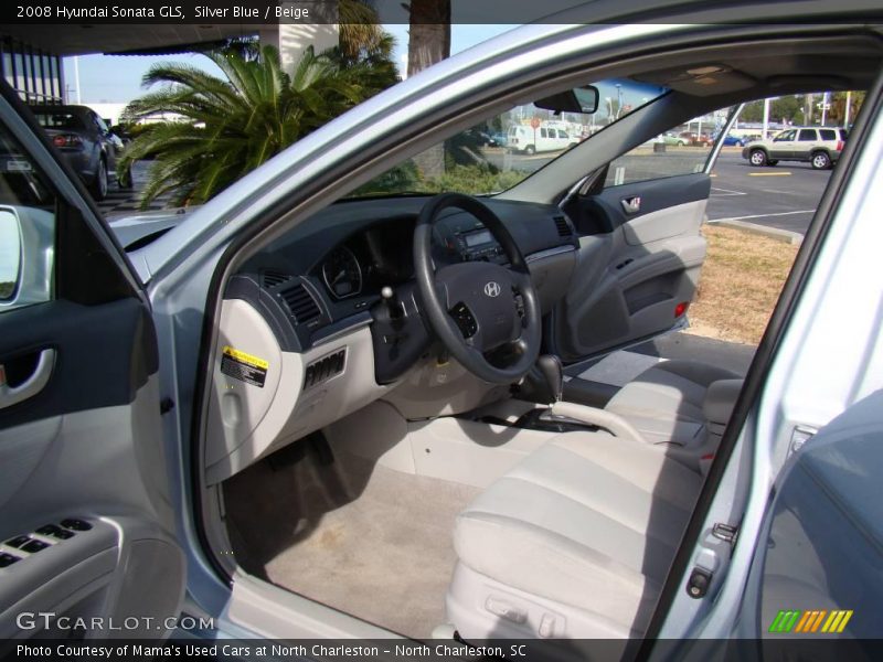 Silver Blue / Beige 2008 Hyundai Sonata GLS