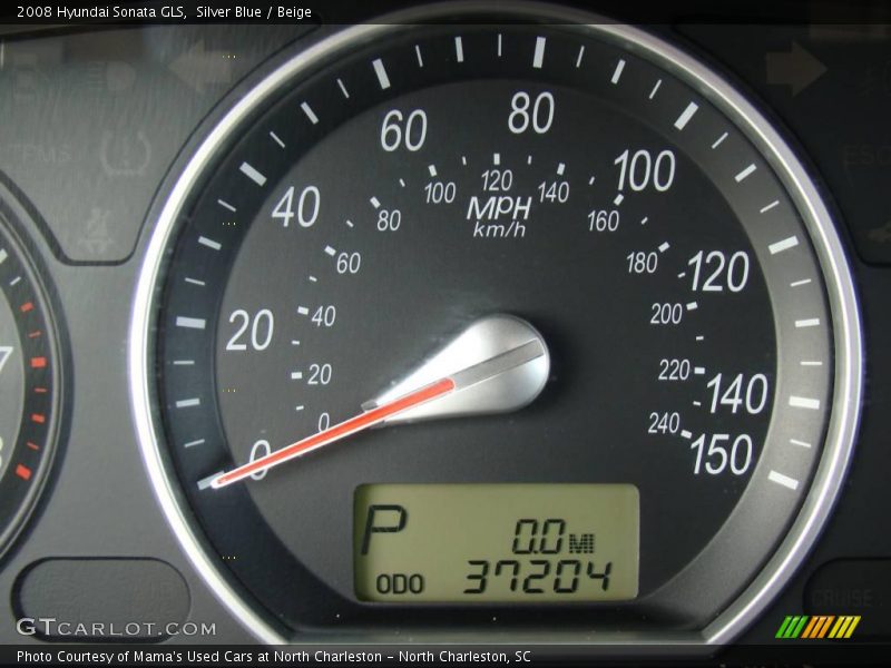 Silver Blue / Beige 2008 Hyundai Sonata GLS