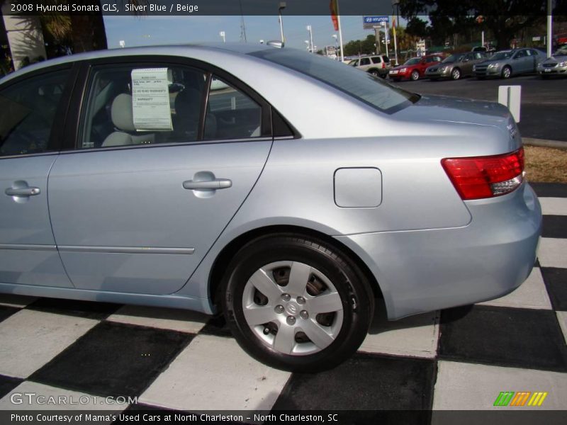 Silver Blue / Beige 2008 Hyundai Sonata GLS