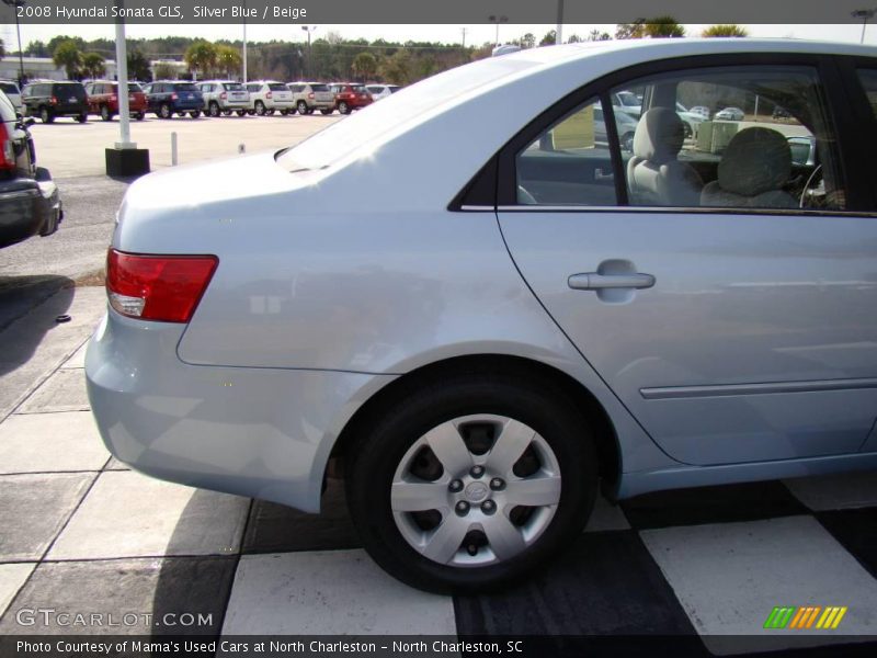 Silver Blue / Beige 2008 Hyundai Sonata GLS