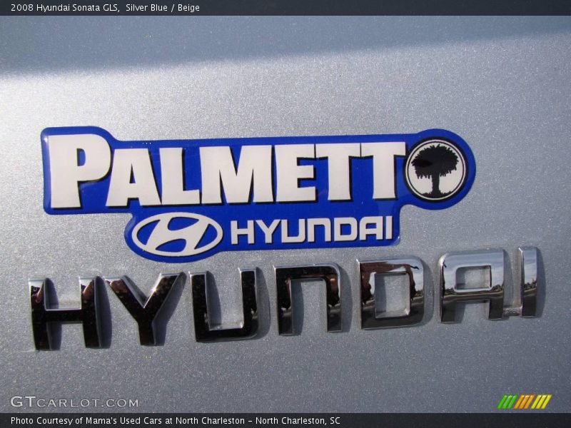 Silver Blue / Beige 2008 Hyundai Sonata GLS