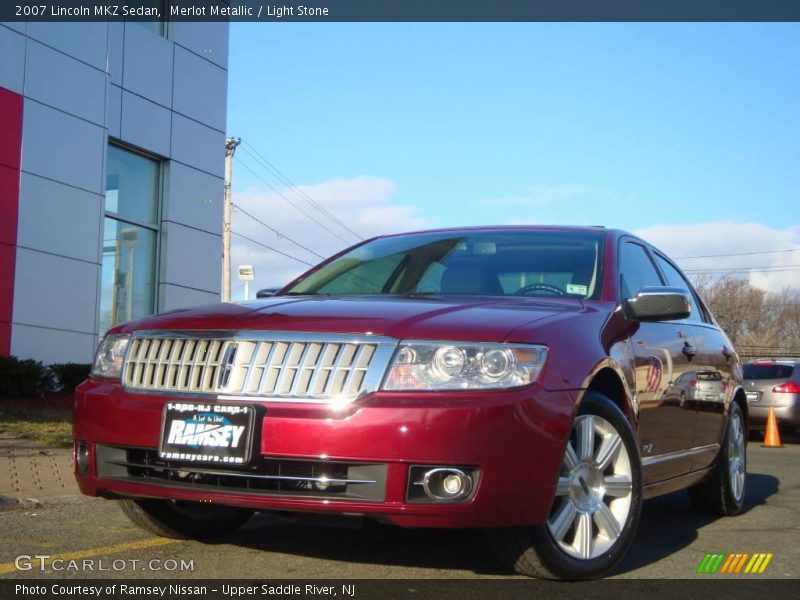 Merlot Metallic / Light Stone 2007 Lincoln MKZ Sedan