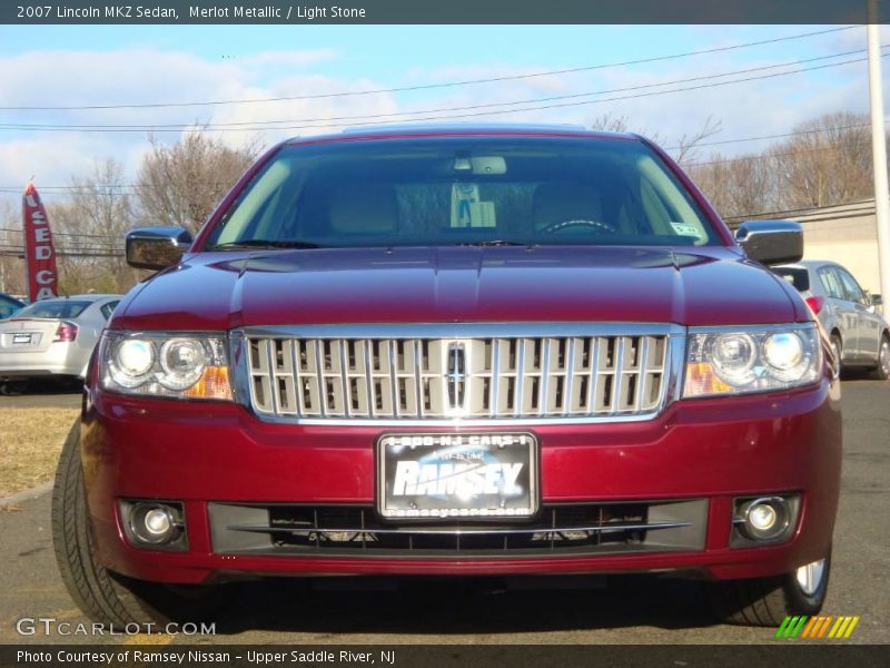 Merlot Metallic / Light Stone 2007 Lincoln MKZ Sedan