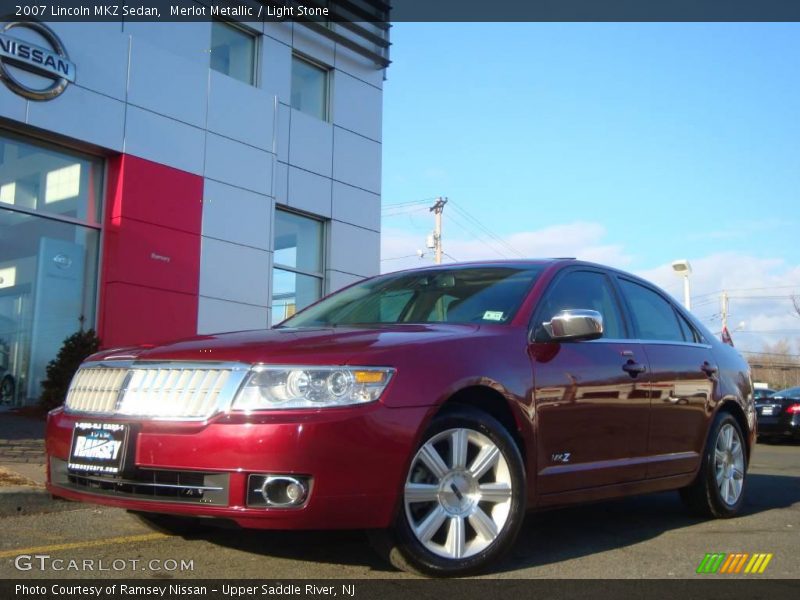 Merlot Metallic / Light Stone 2007 Lincoln MKZ Sedan