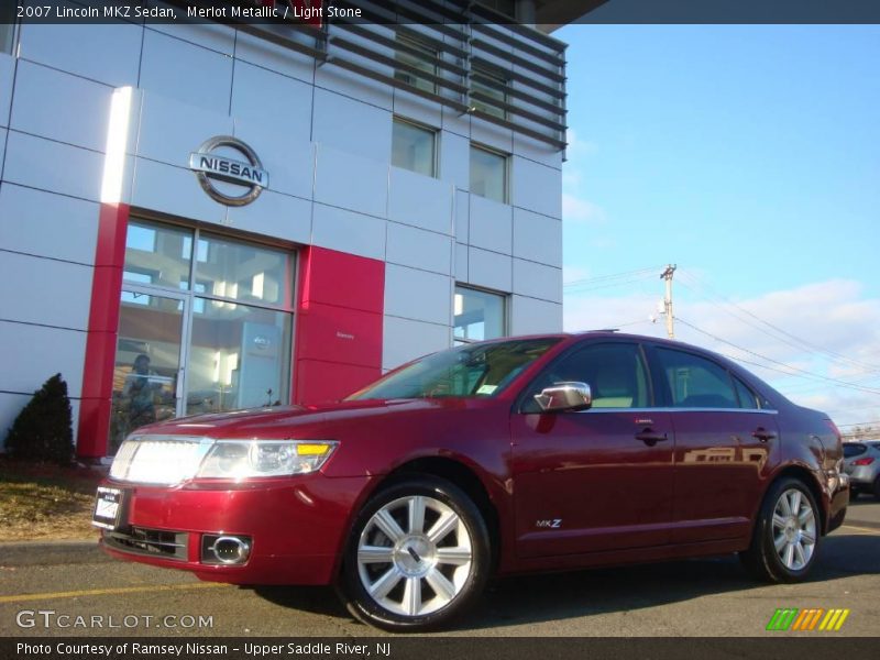 Merlot Metallic / Light Stone 2007 Lincoln MKZ Sedan