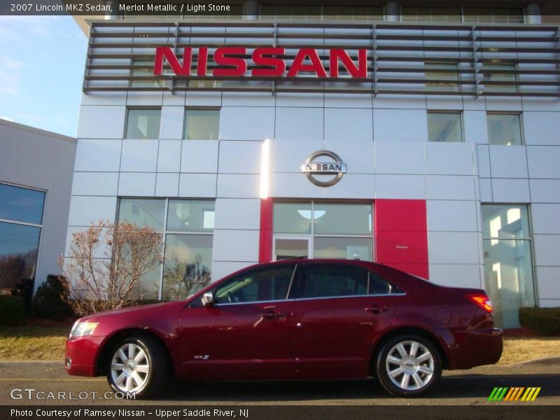 Merlot Metallic / Light Stone 2007 Lincoln MKZ Sedan