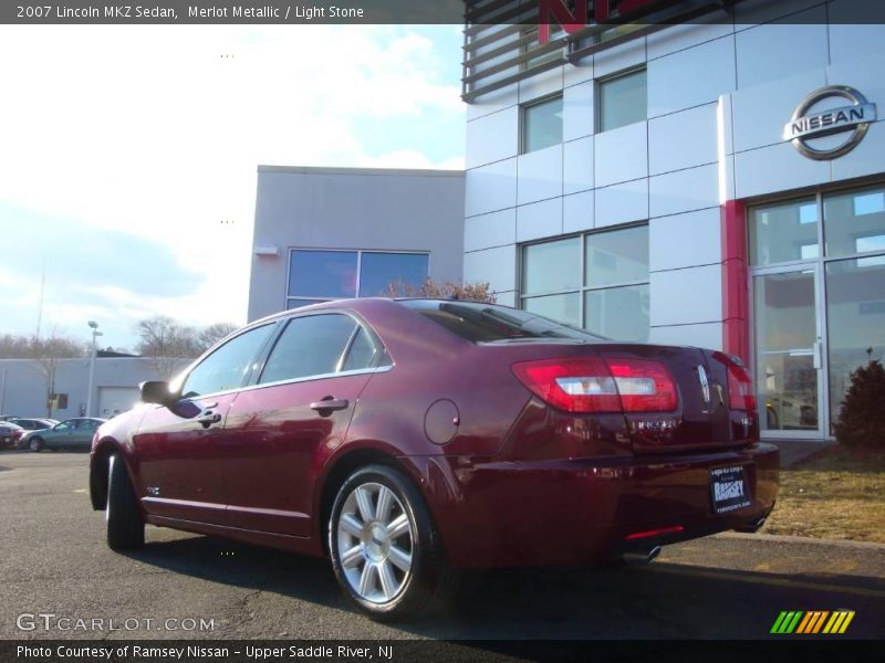 Merlot Metallic / Light Stone 2007 Lincoln MKZ Sedan