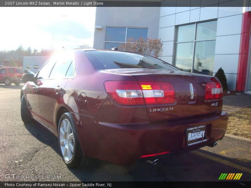 Merlot Metallic / Light Stone 2007 Lincoln MKZ Sedan