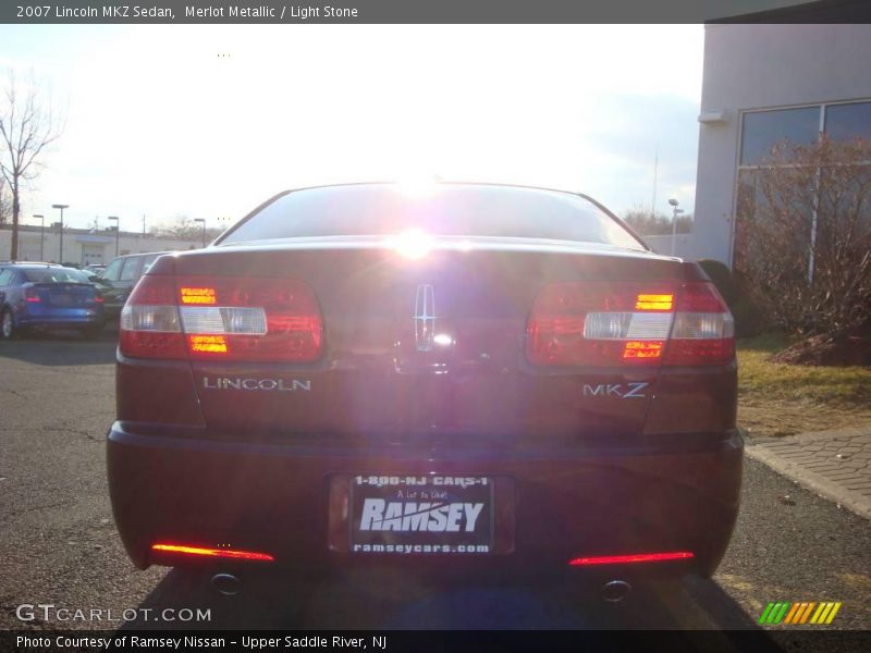 Merlot Metallic / Light Stone 2007 Lincoln MKZ Sedan