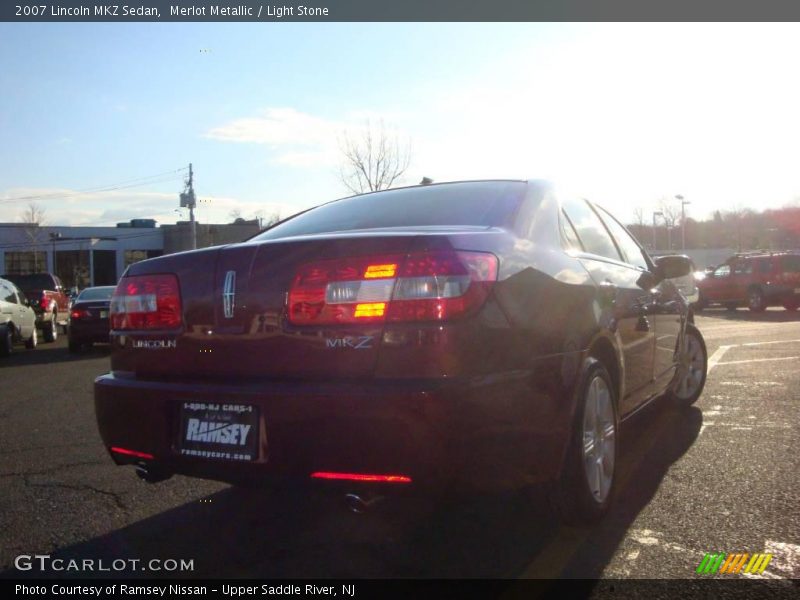 Merlot Metallic / Light Stone 2007 Lincoln MKZ Sedan