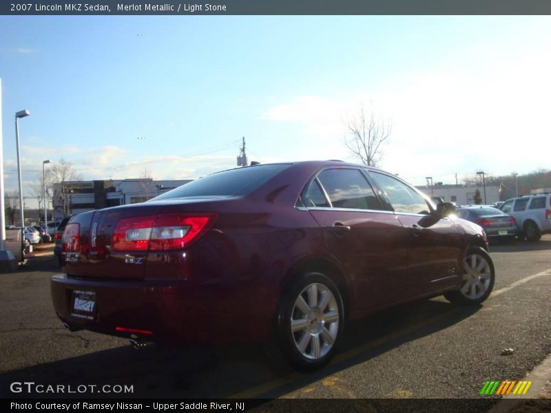 Merlot Metallic / Light Stone 2007 Lincoln MKZ Sedan