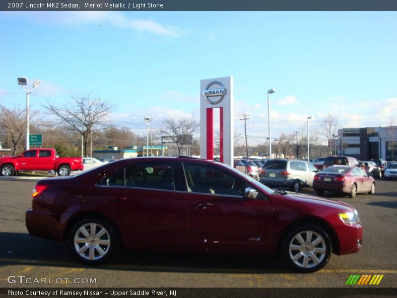 Merlot Metallic / Light Stone 2007 Lincoln MKZ Sedan
