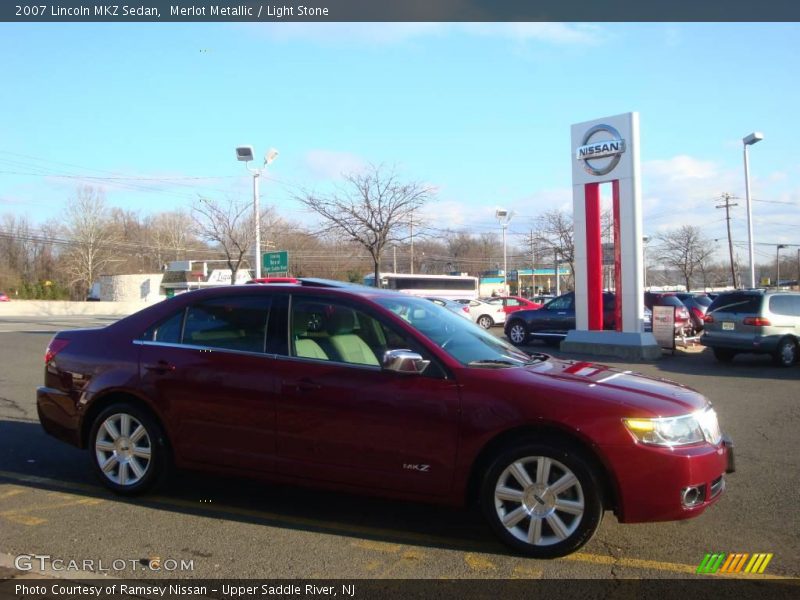 Merlot Metallic / Light Stone 2007 Lincoln MKZ Sedan