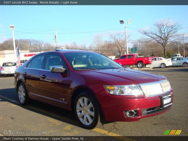 Merlot Metallic / Light Stone 2007 Lincoln MKZ Sedan