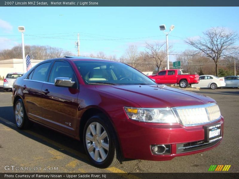 Merlot Metallic / Light Stone 2007 Lincoln MKZ Sedan