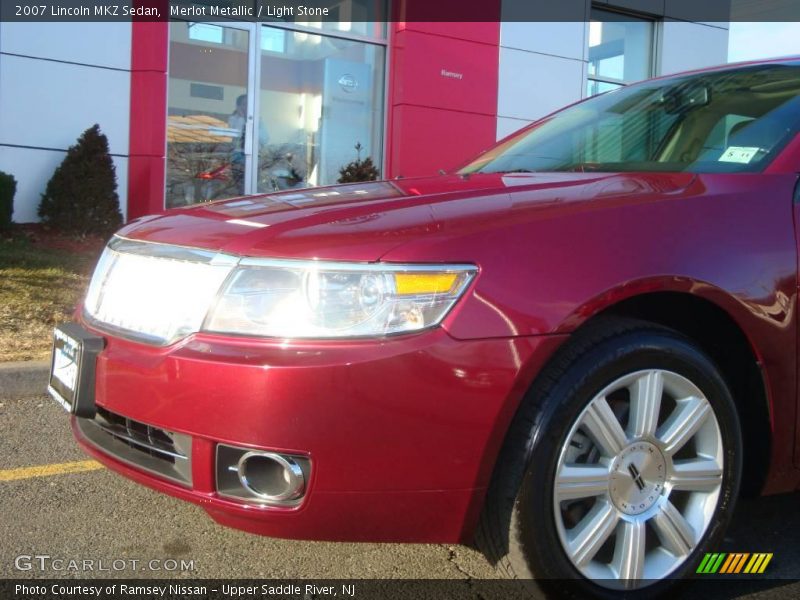 Merlot Metallic / Light Stone 2007 Lincoln MKZ Sedan