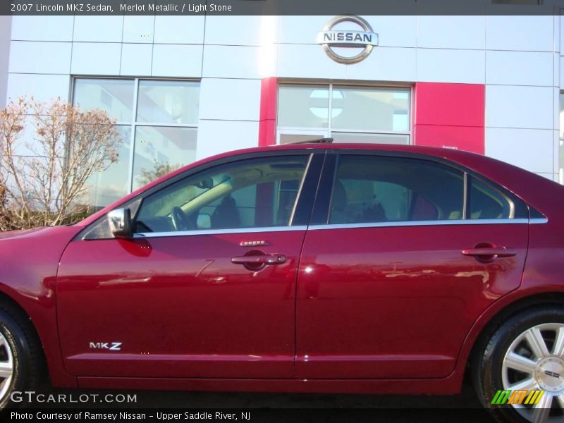 Merlot Metallic / Light Stone 2007 Lincoln MKZ Sedan