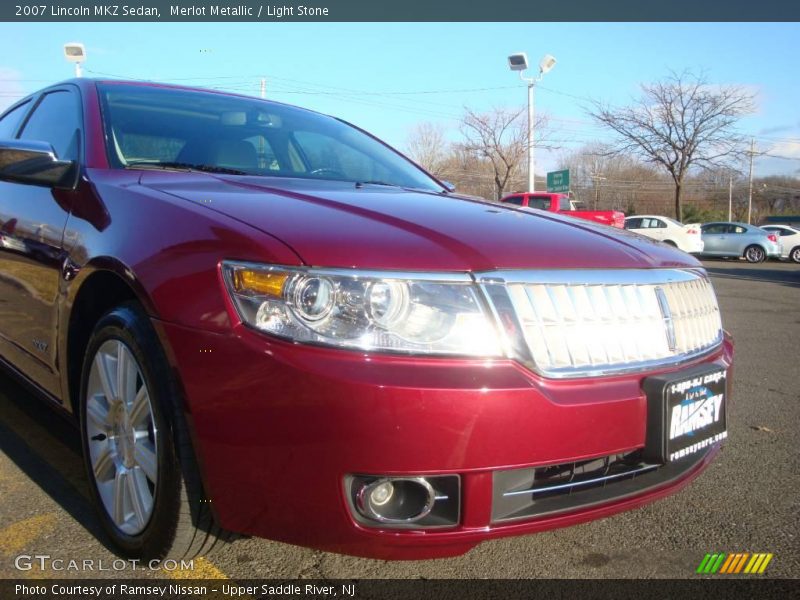 Merlot Metallic / Light Stone 2007 Lincoln MKZ Sedan