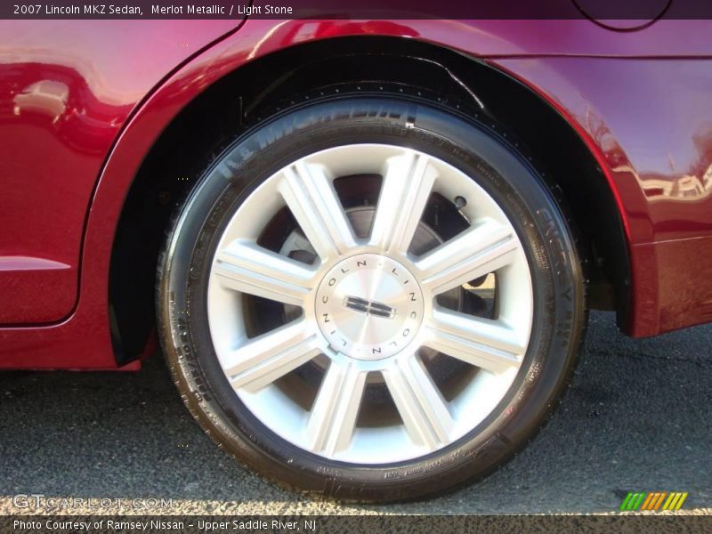 Merlot Metallic / Light Stone 2007 Lincoln MKZ Sedan