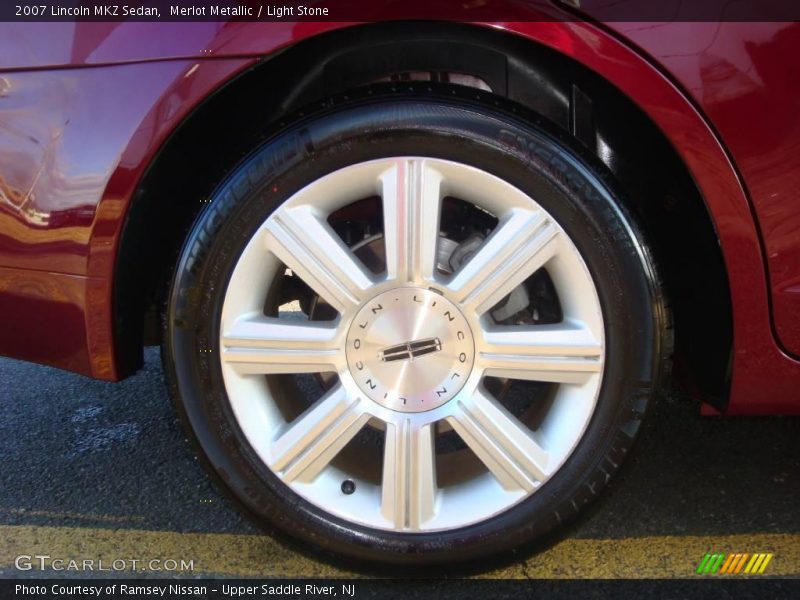 Merlot Metallic / Light Stone 2007 Lincoln MKZ Sedan