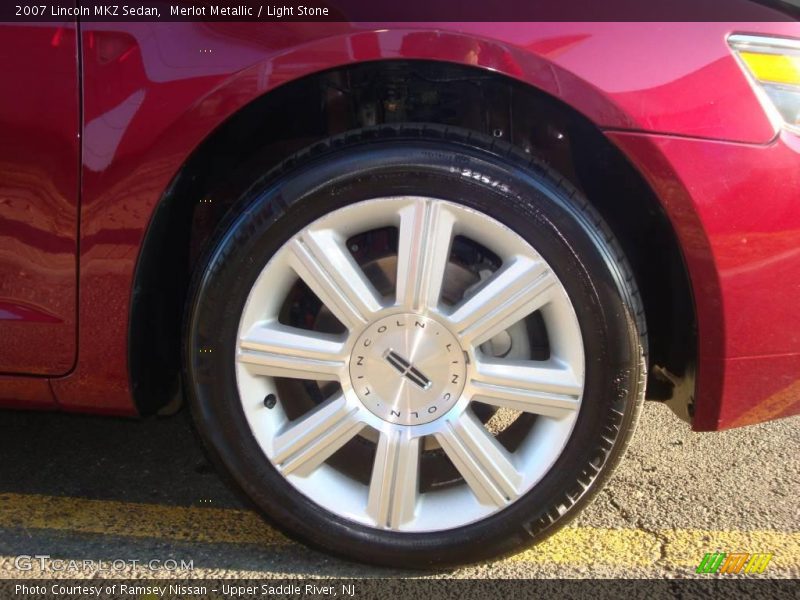 Merlot Metallic / Light Stone 2007 Lincoln MKZ Sedan