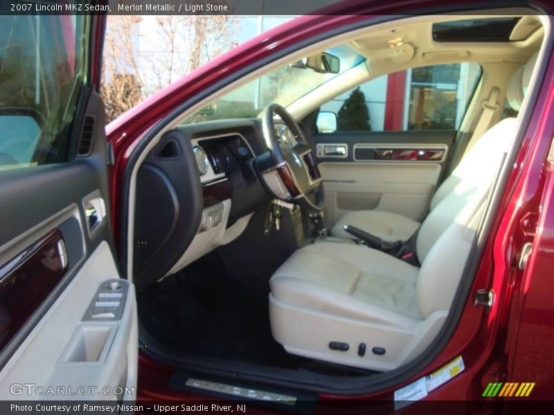 Merlot Metallic / Light Stone 2007 Lincoln MKZ Sedan