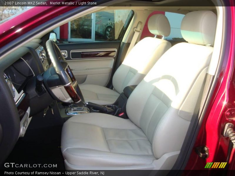Merlot Metallic / Light Stone 2007 Lincoln MKZ Sedan