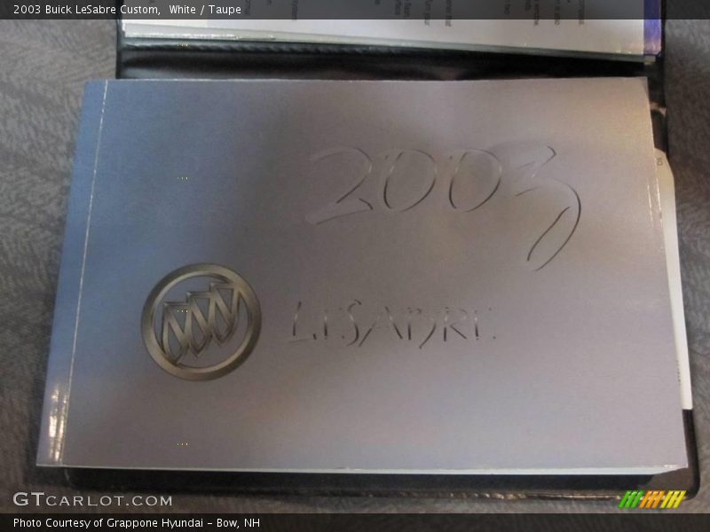 White / Taupe 2003 Buick LeSabre Custom