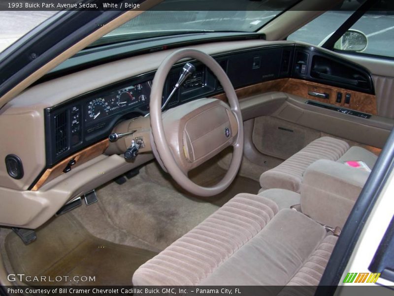 White / Beige 1993 Buick Park Avenue Sedan