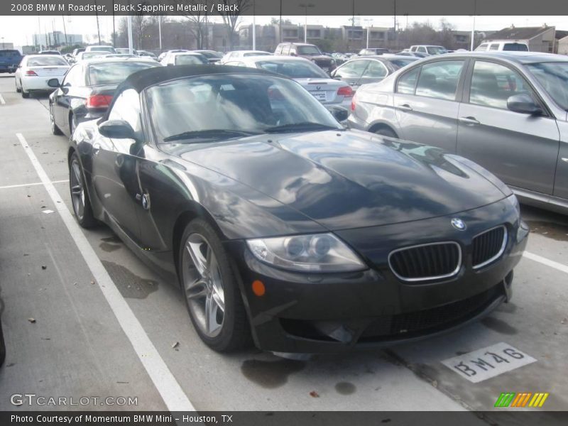 Black Sapphire Metallic / Black 2008 BMW M Roadster
