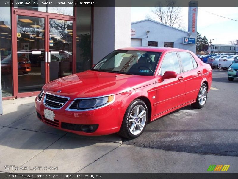 Laser Red / Parchment 2007 Saab 9-5 2.3T Sedan