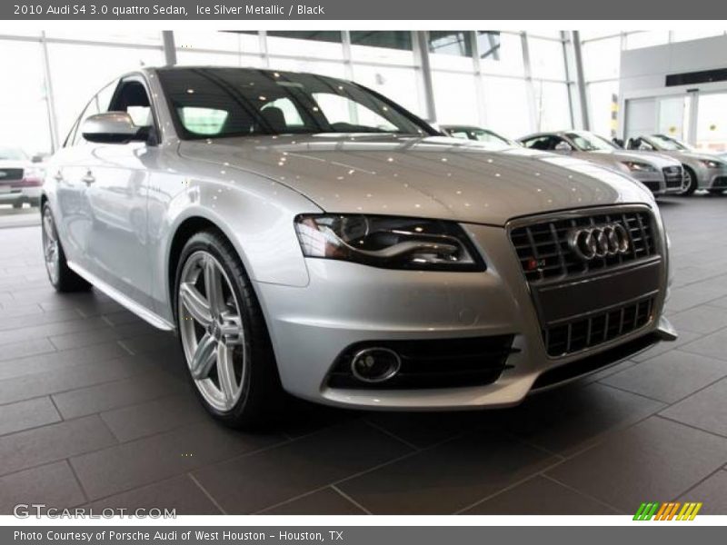 Ice Silver Metallic / Black 2010 Audi S4 3.0 quattro Sedan