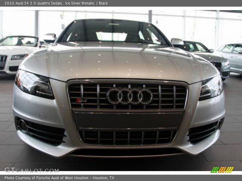 Ice Silver Metallic / Black 2010 Audi S4 3.0 quattro Sedan