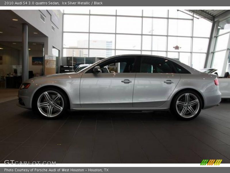 Ice Silver Metallic / Black 2010 Audi S4 3.0 quattro Sedan