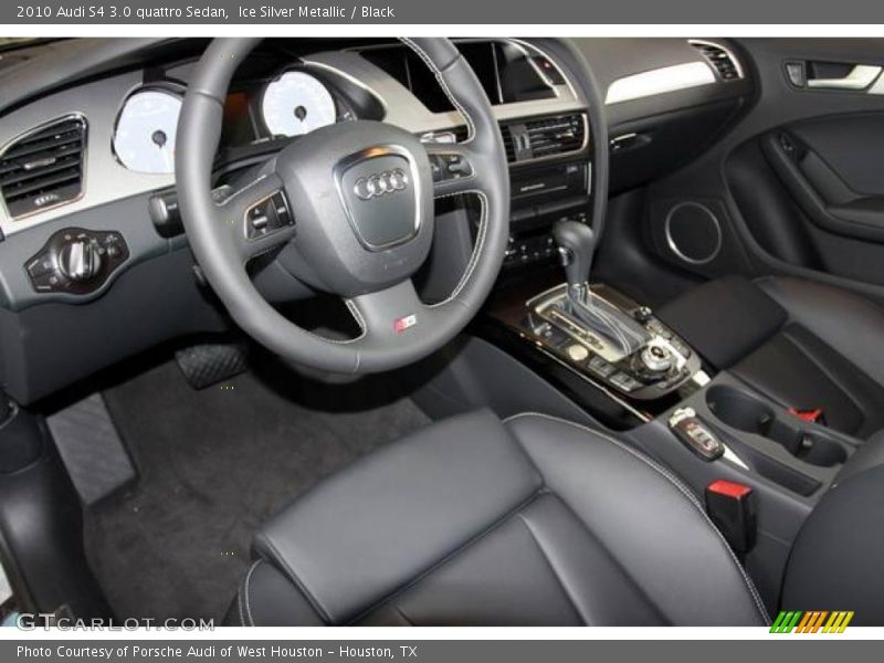 Ice Silver Metallic / Black 2010 Audi S4 3.0 quattro Sedan