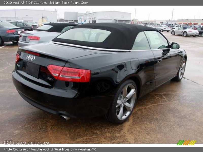 Brilliant Black / Light Gray 2010 Audi A5 2.0T Cabriolet