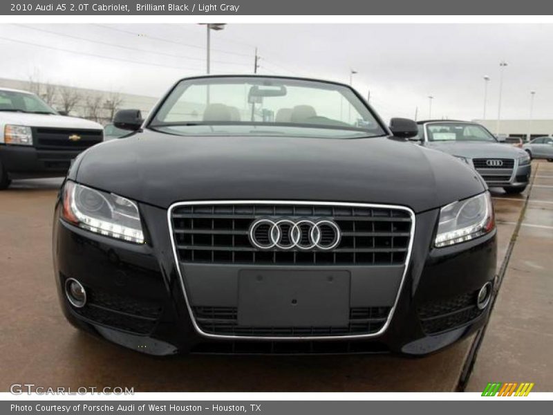 Brilliant Black / Light Gray 2010 Audi A5 2.0T Cabriolet