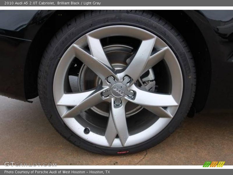 Brilliant Black / Light Gray 2010 Audi A5 2.0T Cabriolet