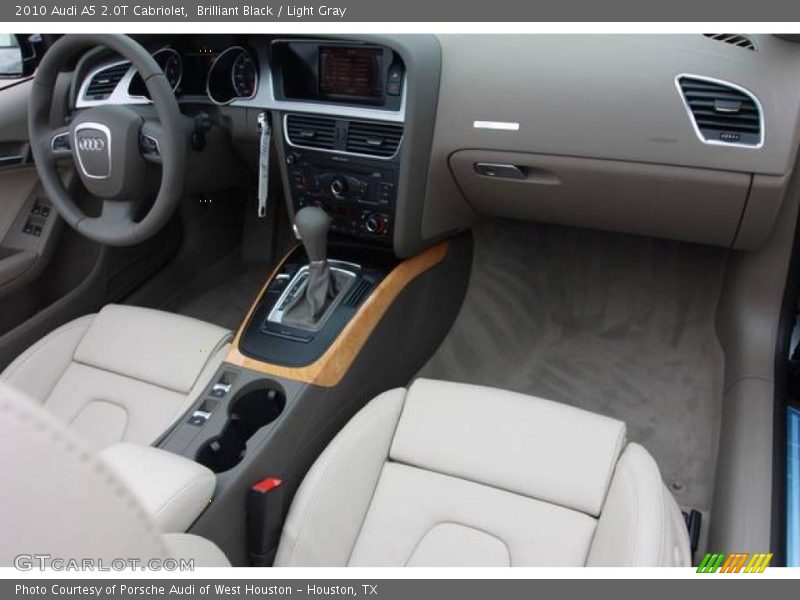Brilliant Black / Light Gray 2010 Audi A5 2.0T Cabriolet