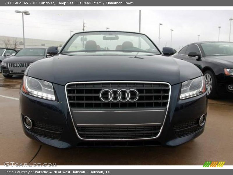 Deep Sea Blue Pearl Effect / Cinnamon Brown 2010 Audi A5 2.0T Cabriolet