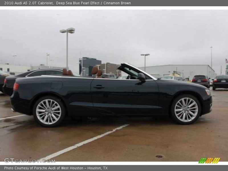 Deep Sea Blue Pearl Effect / Cinnamon Brown 2010 Audi A5 2.0T Cabriolet
